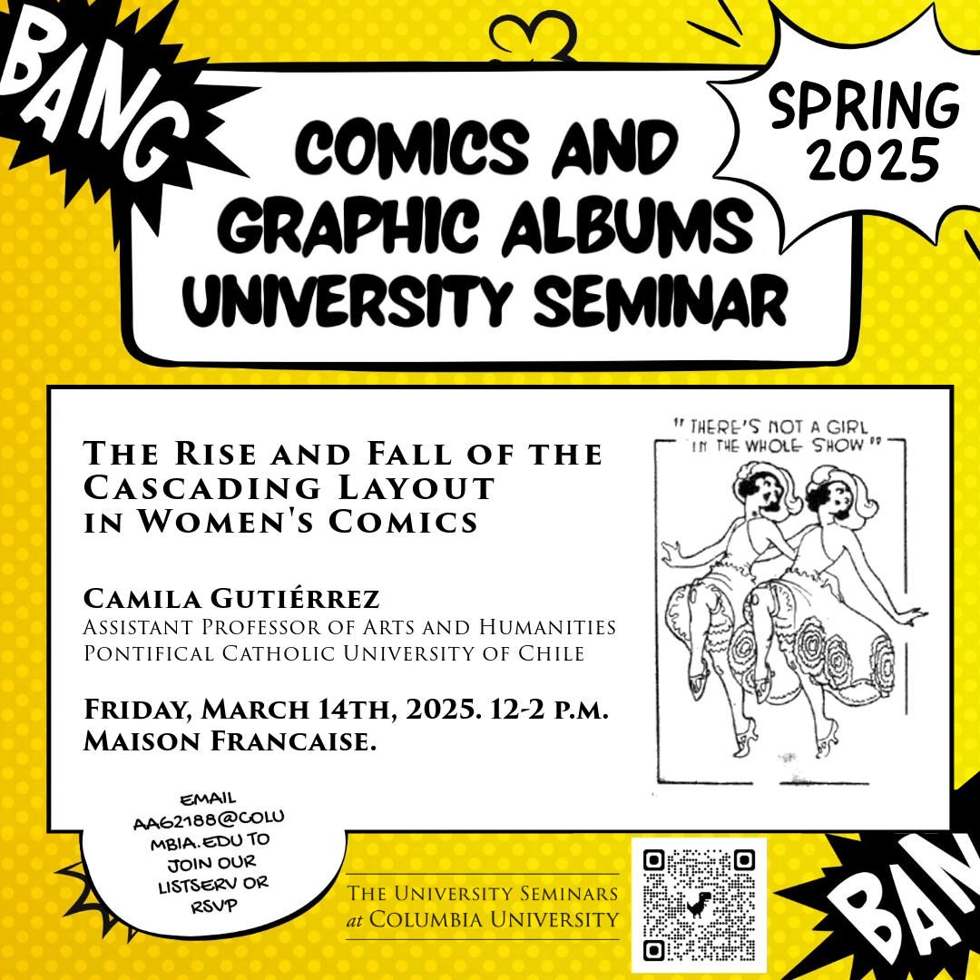 Comics & Graphic Albums Seminar (Columbia University) March 14 2025